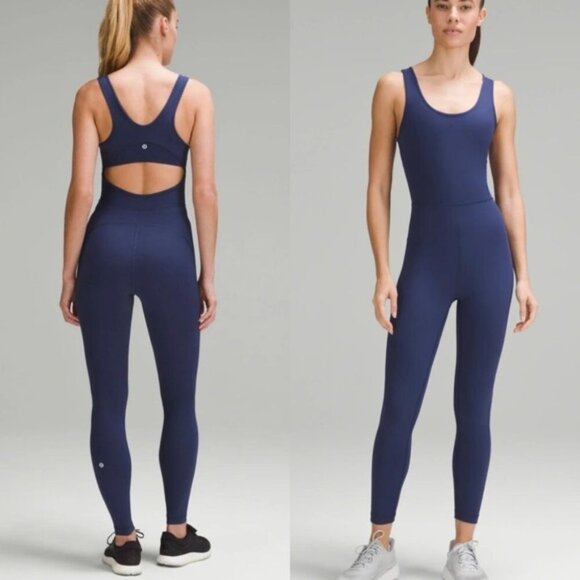 Lululemon Wunder Train Bodysuit 25" Night Sea - Picture 1 of 7